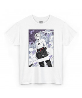Біла чоловіча футболка з аніме-принтом «T-shirt Boruto - Otsutsuki»