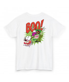 Біла чоловіча футболка з аніме-принтом «T-shirt Cartoon Network - BOO!»