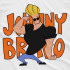 Чорна чоловіча футболка з аніме-принтом «T-shirt Cartoon Network - Jonny Bravo»