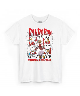 Біла чоловіча футболка з аніме-принтом «T-shirt DanDaDan - Turbo Abuela»