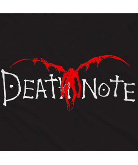 Чорна чоловіча футболка з аніме-принтом «T-shirt Death Note - Logo»
