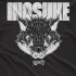 Чорна чоловіча футболка з аніме-принтом «T-shirt Demon Slayer - Inosuke Face»