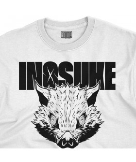 Футболка біла з принтом «T-shirt Demon Slayer - Inosuke Face»