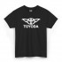 Чорна чоловіча футболка з аніме-принтом «T-shirt Divertenti - Toyoda»
