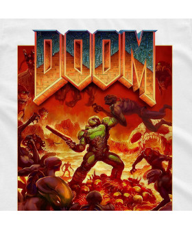 Чорна чоловіча футболка з аніме-принтом «T-shirt Doom - Doom Alien»