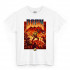 Біла чоловіча футболка з аніме-принтом «T-shirt Doom - Doom Alien»