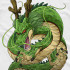 Чорна чоловіча футболка з аніме-принтом «T-shirt Dragon Ball - Drago Shenron»