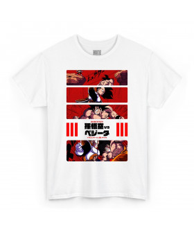 Біла чоловіча футболка з аніме-принтом «T-shirt Dragon Ball - Goku Vs Vegeta»
