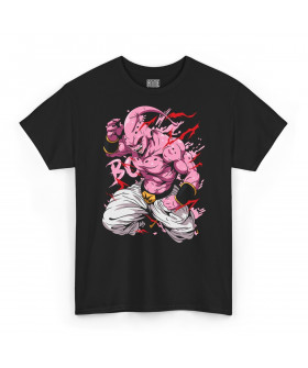Чорна чоловіча футболка з аніме-принтом «T-shirt Dragon Ball - Majin Bu»