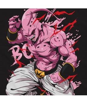 Чорна чоловіча футболка з аніме-принтом «T-shirt Dragon Ball - Majin Bu»