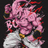 Біла чоловіча футболка з аніме-принтом «T-shirt Dragon Ball - Majin Bu»