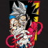 Чорна чоловіча футболка з аніме-принтом «T-shirt Dragon Ball - Super Goku»