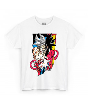 Біла чоловіча футболка з аніме-принтом «T-shirt Dragon Ball - Super Goku»