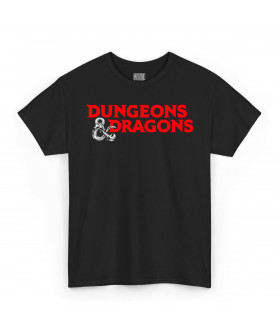 Чорна чоловіча футболка з аніме-принтом «T-shirt Dungeons & Dragons - Logo»