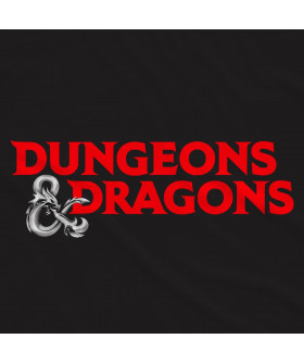 Чорна чоловіча футболка з аніме-принтом «T-shirt Dungeons & Dragons - Logo»