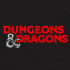 Чорна чоловіча футболка з аніме-принтом «T-shirt Dungeons & Dragons - Logo»