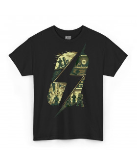 Чорна чоловіча футболка з аніме-принтом «T-shirt Fallout - Story»