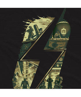 Біла чоловіча футболка з аніме-принтом «T-shirt Fallout - Story»