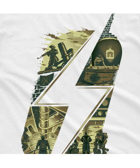 Біла чоловіча футболка з аніме-принтом «T-shirt Fallout - Story»