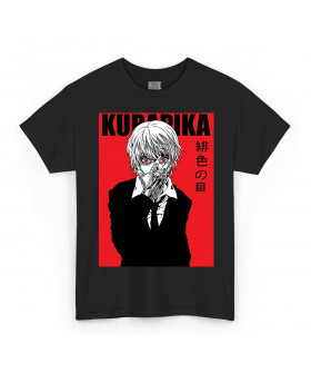 Чорна чоловіча футболка з аніме-принтом «T-shirt Hunter x Hunter - Kurapika»