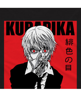 Чорна чоловіча футболка з аніме-принтом «T-shirt Hunter x Hunter - Kurapika»