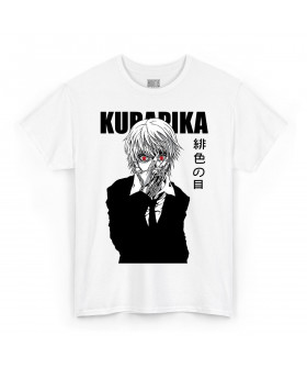 Біла чоловіча футболка з аніме-принтом «T-shirt Hunter x Hunter - Kurapika»