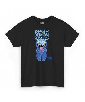 Чорна чоловіча футболка з аніме-принтом «T-shirt K-Pop Demon Hunter - Derpy & Sussie»