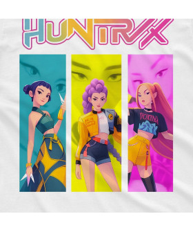 Чорна чоловіча футболка з аніме-принтом «T-shirt K-Pop Demon Hunter - Huntrix»