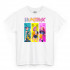 Біла чоловіча футболка з аніме-принтом «T-shirt K-Pop Demon Hunter - Huntrix»