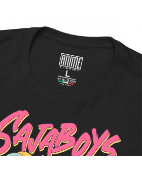 Чорна чоловіча футболка з аніме-принтом «T-shirt K-Pop Demon Hunter - Saja Boys»