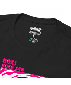 Чорна чоловіча футболка з аніме-принтом «T-shirt Naruto - Rock Lee»