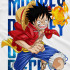 Біла чоловіча футболка з аніме-принтом «T-shirt One Piece - Monckey D. Rufy»