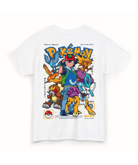 Біла чоловіча футболка з аніме-принтом «T-shirt Pokemon - Legends»