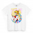 Біла чоловіча футболка з аніме-принтом «T-shirt Sailor Moon - Fight Like a Girl»