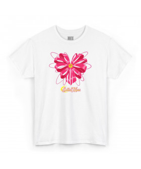 Біла чоловіча футболка з аніме-принтом «T-shirt Sailor Moon - Nastro Cuore»