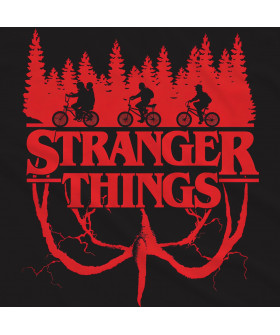 Чорна чоловіча футболка з аніме-принтом «T-shirt Stranger Things - Mind Flayer»