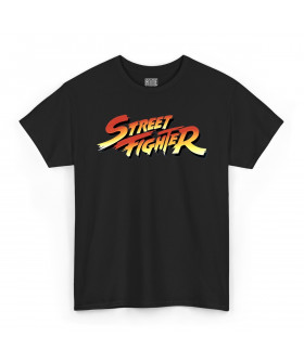 Чорна чоловіча футболка з аніме-принтом «T-shirt Street Fighter - Logo»