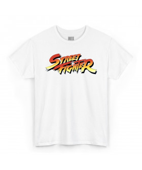 Біла чоловіча футболка з аніме-принтом «T-shirt Street Fighter - Logo»