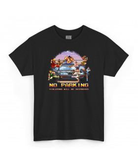 Чорна чоловіча футболка з аніме-принтом «T-shirt Street Fighter - No Parking»