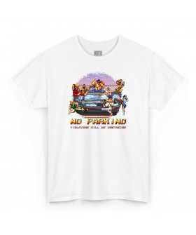 Біла чоловіча футболка з аніме-принтом «T-shirt Street Fighter - No Parking»