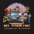 Біла чоловіча футболка з аніме-принтом «T-shirt Street Fighter - No Parking»