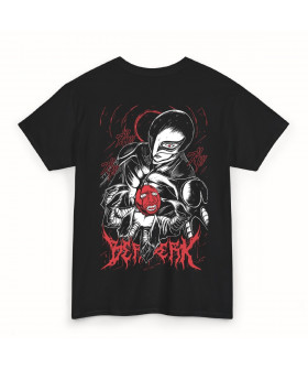 Чорна чоловіча футболка з аніме-принтом «T-shirt Berserk - Griffith Murales»