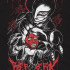 Чорна чоловіча футболка з аніме-принтом «T-shirt Berserk - Griffith Murales»