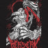 Чорна чоловіча футболка з аніме-принтом «T-shirt Berserk - Skull Knight Murales»