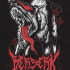 Чорна чоловіча футболка з аніме-принтом «T-shirt Berserk - The Beast Murales»
