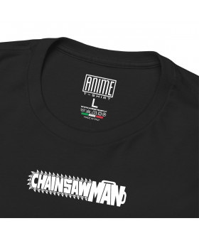 Чорна чоловіча футболка з аніме-принтом «T-shirt Chainsaw Man - Gun Devil Murales»