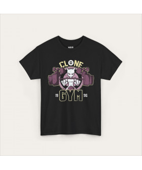 Чорна футболка Mewtwo Clone Gym з аніме-принтом