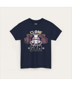 Темно-синя футболка Mewtwo Clone Gym з аніме-принтом