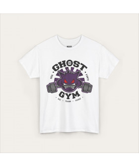 Біла футболка Gengar Ghost Gym з аніме-принтом