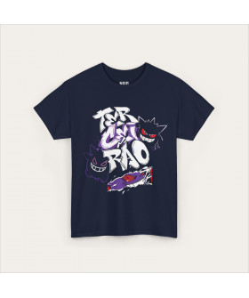 Темно-синя футболка Gengar Mischief з аніме-принтом